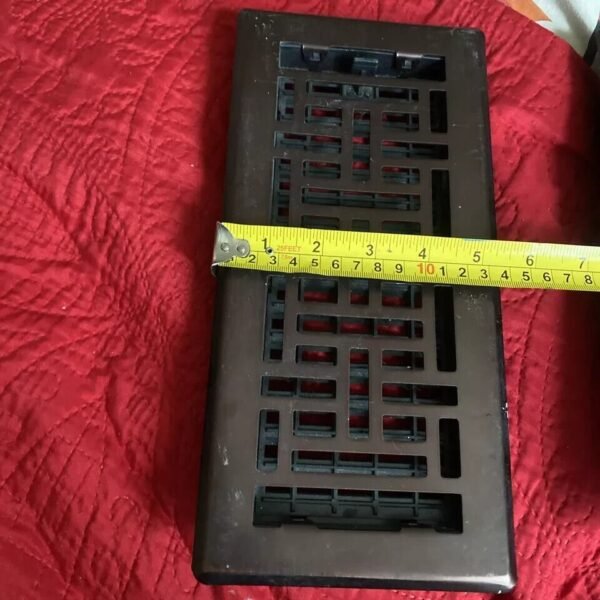 Decor Grates Oriental Floor Register 6X14 Inches Rubbed Bronze Finish