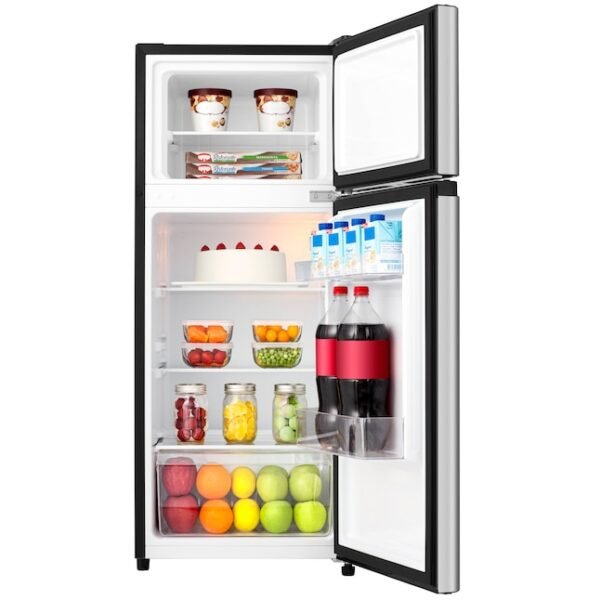 Hisense 4.4-cu ft Mini Fridge with Freezer (Silver) – ENERGY STAR Certifie