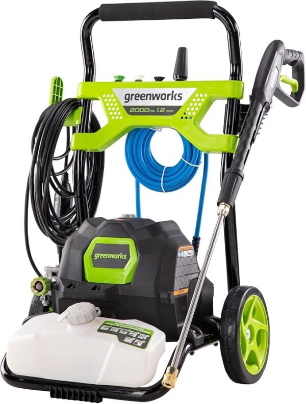 Greenworks 2000 PSI 1.2 GPM Open Frame Electric Pressure Washer (Model: GPW2003)