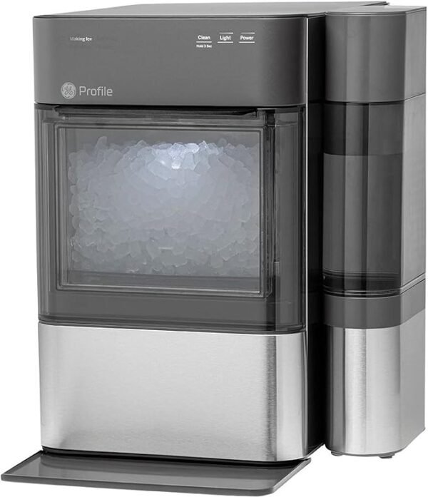 GE Profile Opal 2.0 Nugget Ice Maker with WiFi, 38 lbs/Day, Stainless Steel – Pellet Ice Machine, Scoop Included