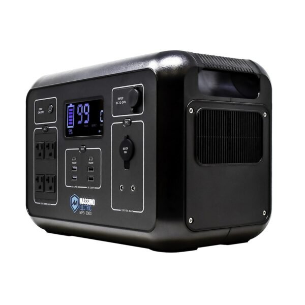 Massimo 2000W Portable Power Station | High-Capacity, Pure Sine Wave Backup Power Solution